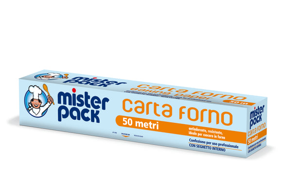 MISTERPACK ROTOLO CARTA DA FORNO 50 MT