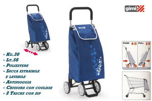 CARRELLO SPESA TWIN BLU