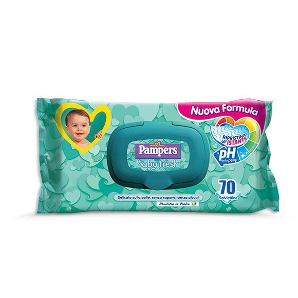 PAMPERS SALV BABYFRESH RIC 70P