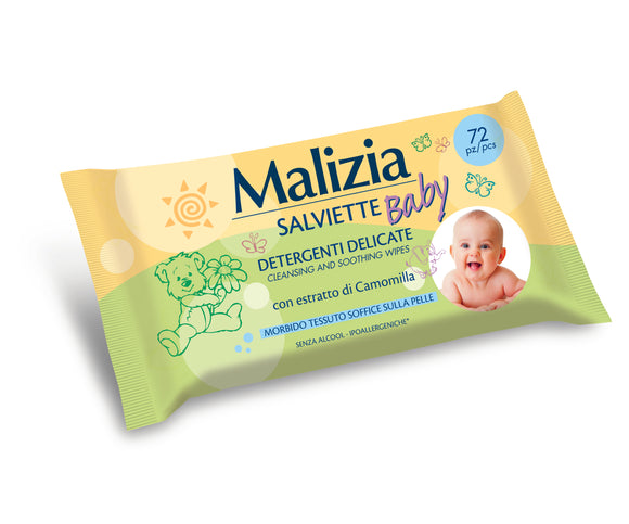 SALVIETTE BABY MALIZIA 72PZ