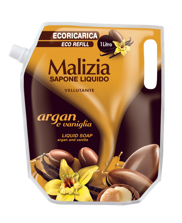 BUSTA SOAP ARGAN MALIZIA 1LT