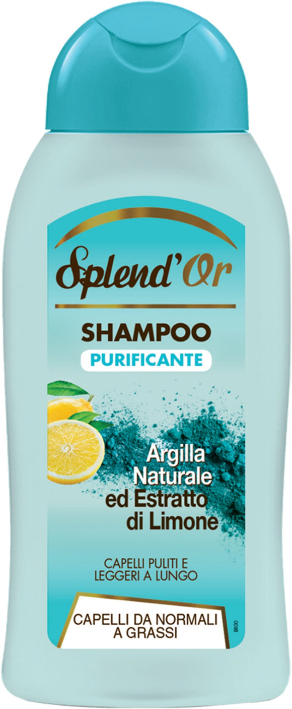 S SPLENDOR PUR ARGILLA E LIMONE 300ML  12Z