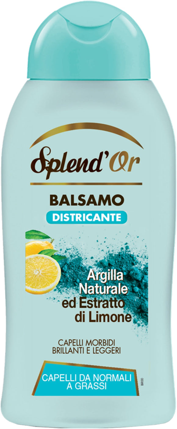 SPLENDOR  BALSAMO DISTR ARGILLA E LIMONE 300ML - 12PZ