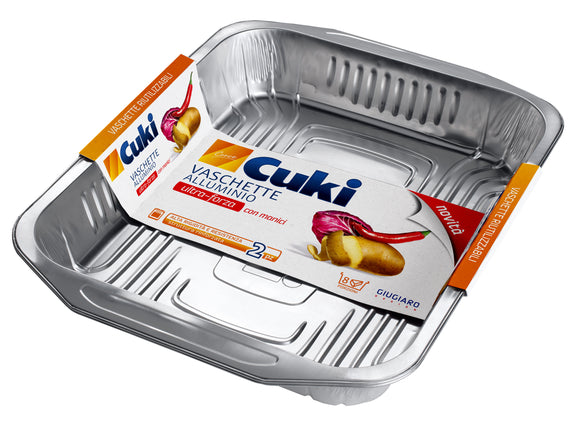 R98 CUKI VASCHETTA ALL. SENZA COP. 8 PORZ. 2PZ 32 X 26X 5 CM