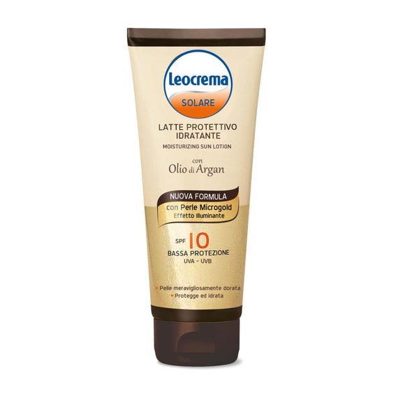 Latte Solare Argan FP10 con Microgold 200 ml