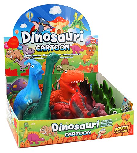 ANIMALI DINOSAURI CARTOON SOFFICI 6ASS