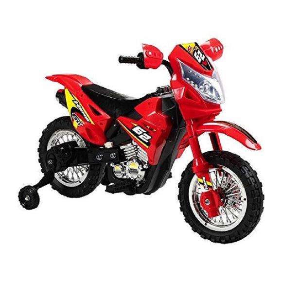 MOTOCROSS ELETTRICA B/O ROSSA 6V