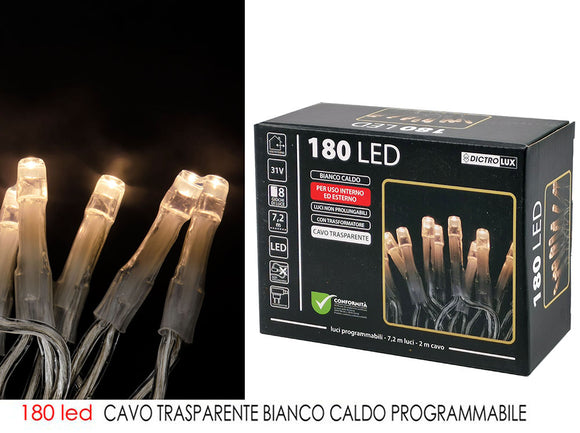 180 LED B.CALDO X EST CAVO TRASP.  PROG.