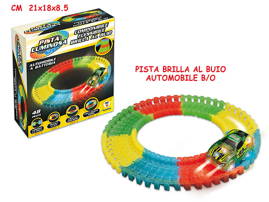 TEO'S - PISTA BRILLA AL BUIO 48 PZ 1 MACCHINA