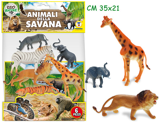 GEO NATURE ANIMALI FORESTA 6 PEZZI