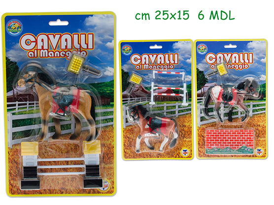 GEO NATURE - CAVALLO FLOCCATO AL MANEGGIO 6 ASS