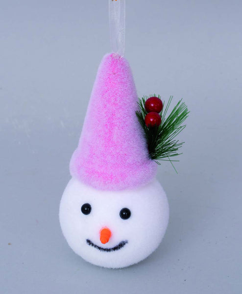 TESTA UOMO NEVE CM.7X15 CAPPELLO ROSA POLISTIROLO CON PICK