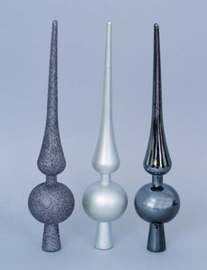 PUNTALE CM.30 PIOMBO MET/GLITTERATO/SATINATO IN BST