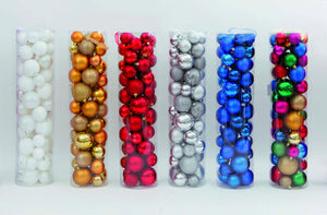 48 SFERE ARGENTO.IN CILINDRO  15X65CM
