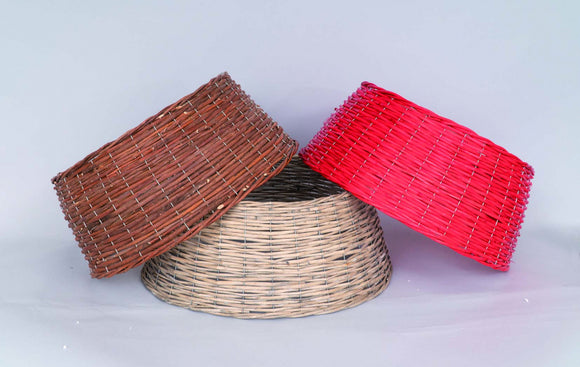 COPRIBASE VIMINI DIAM.CM.45X55X23H PER ALBERO ROSSO/MARRONE/