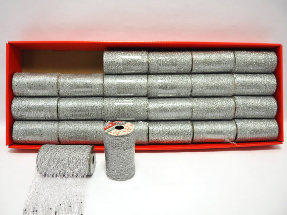 ROTOLO NASTRO RETE H.11,25X2,70MT. C/TRAMA ARGENTO