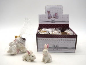 SET 2CONIGLI H.3,2X4,8X2CM+H.5,1X3,6X2,2CM