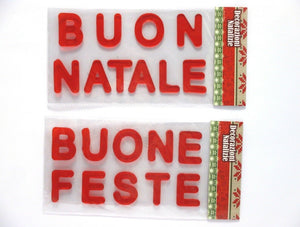 BLISTER CON APPLICAZIONI GEL  BUONE FESTE H.31X15CM.   2ASS.