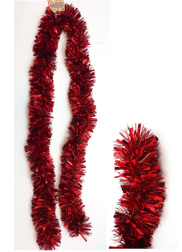 FILO DECORATIVO ALBERO ROSSO LUCENTE L.200/DIAM.9CM.