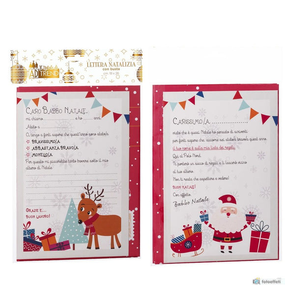 LETTERA NAT C/BUSTA A2DEC CM19X26