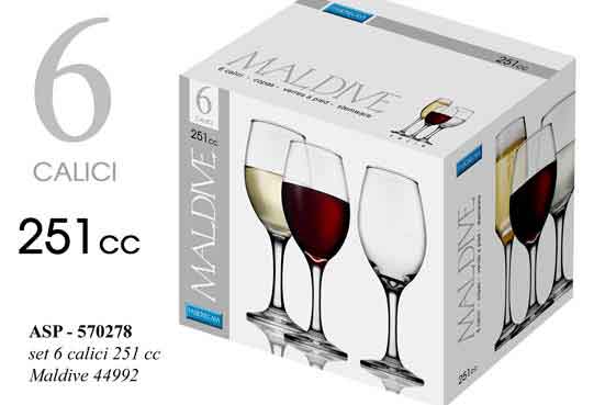 6 CALICI VINO MALDIVE 251CC