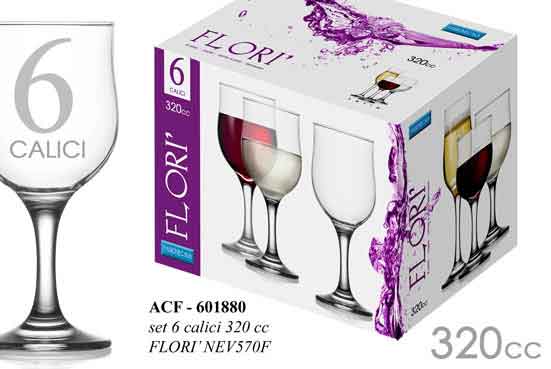 CALICE ACQUA 320CC FLORI