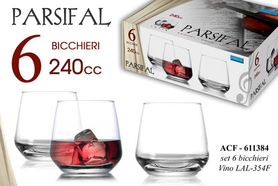 ACF/6 BICCH.VINO 240CC PARSIFAL LAL354F