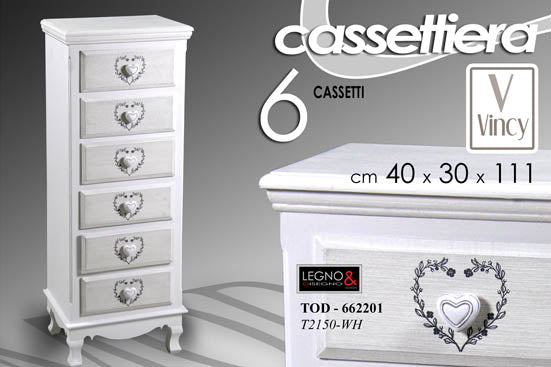 TOD/CAS.6 POSTI 40X30X111 VINCY T2150-WH