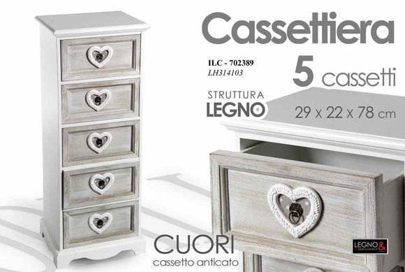 CASSETTIERA 5 CASS 78CM