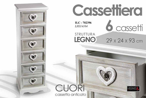 CASSETTIERA 6 CASS 93CM