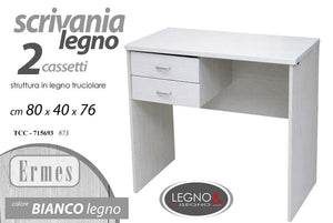 SCRIVANIA 2 CASS 80X40X76CM
