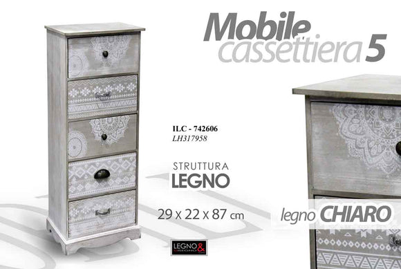 ILC/CASSETTIERA 5CAS 29*22*87 LH317958