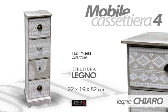 ILC/CASSETTIERA 4CAS 22*19*82 LH317966