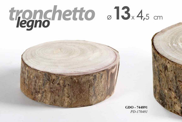 GDO/TRONCO LEGNO 13*13*4,5CM PD170481 – SHOPPING WORLD