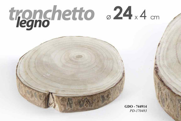 GDO/TRONCO LEGNO 24*24*4CM      PD170483