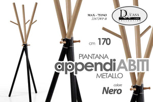 MAX/APPENDIABITO NERO 170CM 22672WP/B