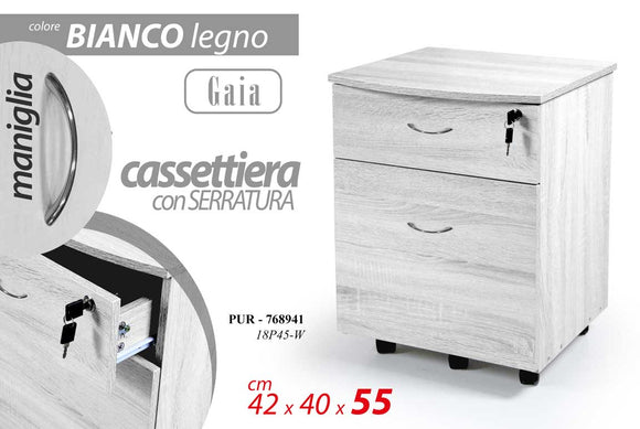 PUR/2 CASSETTI GAIA 42*40*55CM 18P45-W