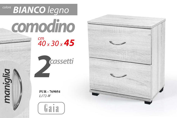 PUR/COMODINO GAIA 40*30*45 L172-W