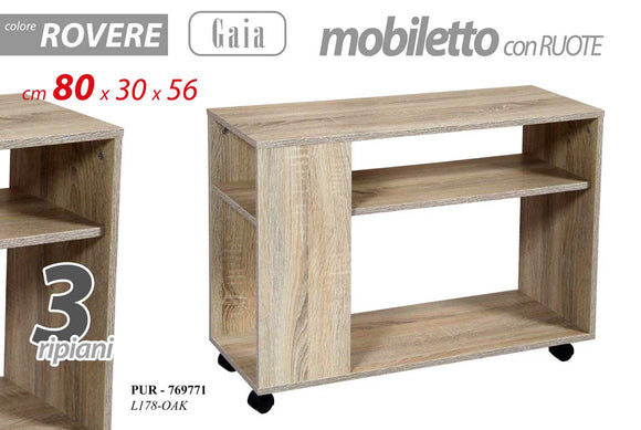 PUR/MOBILE GAIA 80*30*56 L178-OAK