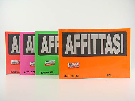 CARTELLI AFFITTASI FLUO