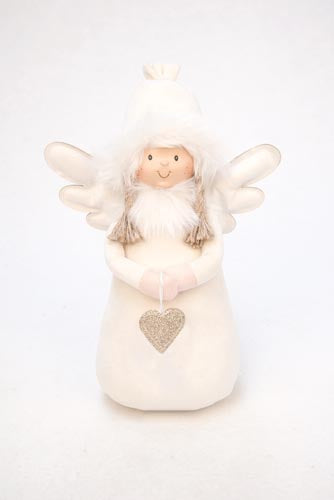 DECO ANGEL WITH HEART MED. 3 ASS.