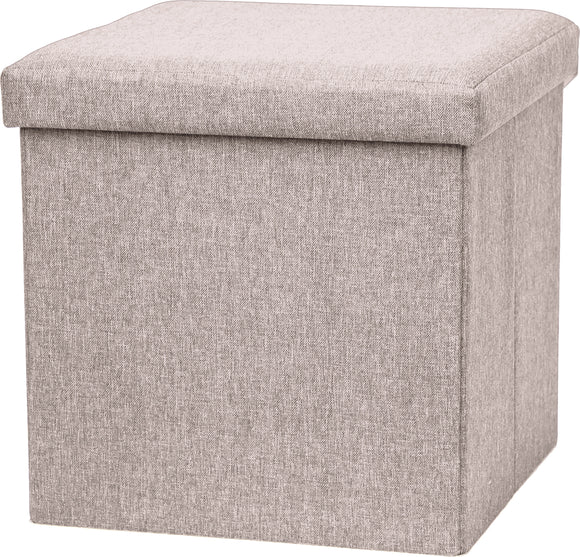 POUF TEX 38*38CM LT GREY