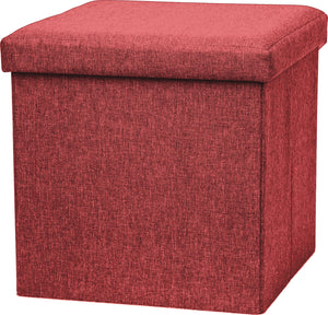 POUF TEX 38*38CM BURGUNDY