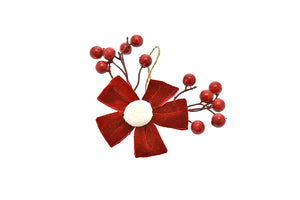 PICK FIORE VELLUTO M.910035 ROSSO