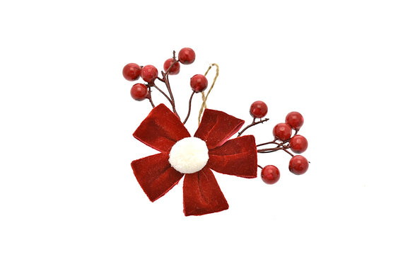 PICK FIORE VELLUTO M.910035 ROSSO