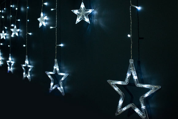 TENDA 138LED STELLE U/EST.8F.3X1MT BIANCO