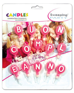 CANDELINE BUON COMPLEANNO ROSA