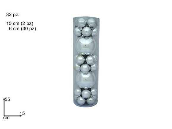 BOX 32 PALLINE SILVER