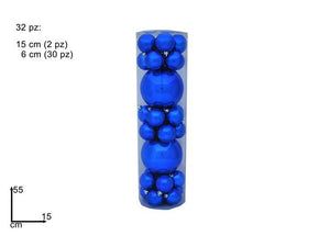 BOX 32 PALLINE BLU