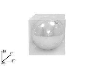 PALLA 25CM BOX PVC LUCIDA SILVER ART 2A1E12/S